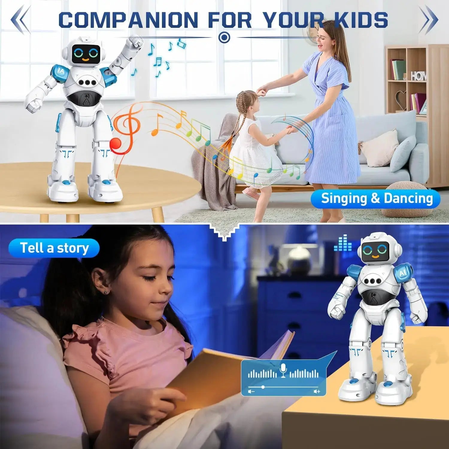 Vatos RC Gesture Sensing Robot Toy With Voice Interaction For Teens And Adults