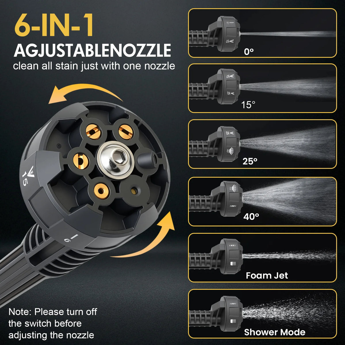 Cordless Electric High-Pressure Cleaner Washer Water Spray Gun — product view 2