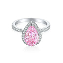 Sterling Silver Silver Moissanite Cocktail Ring