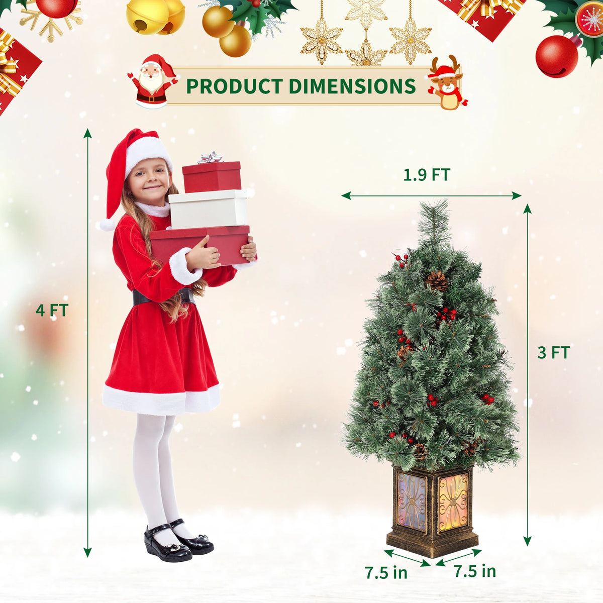 LED Artificial Christmas Decoration