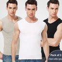 1/3 Piece Men's Wide-shouldered Cotton Vest Slim Top