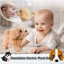 Walking Plush Robot Dog Toy - Interactive Gift for Kids