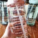 2L Water Bottle for Fitness Hydrates