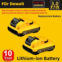 High-Capacity 3000mAh 10.8V/12V Li-Ion Battery Replacement