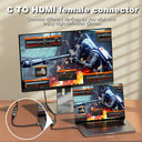 USB C HDMI Converter Crystal Clear