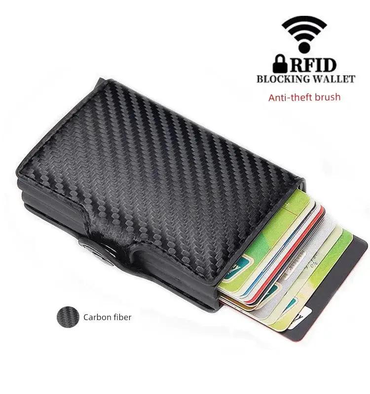 Automatic Pop Up High End Swiping Wallet Anti Theft