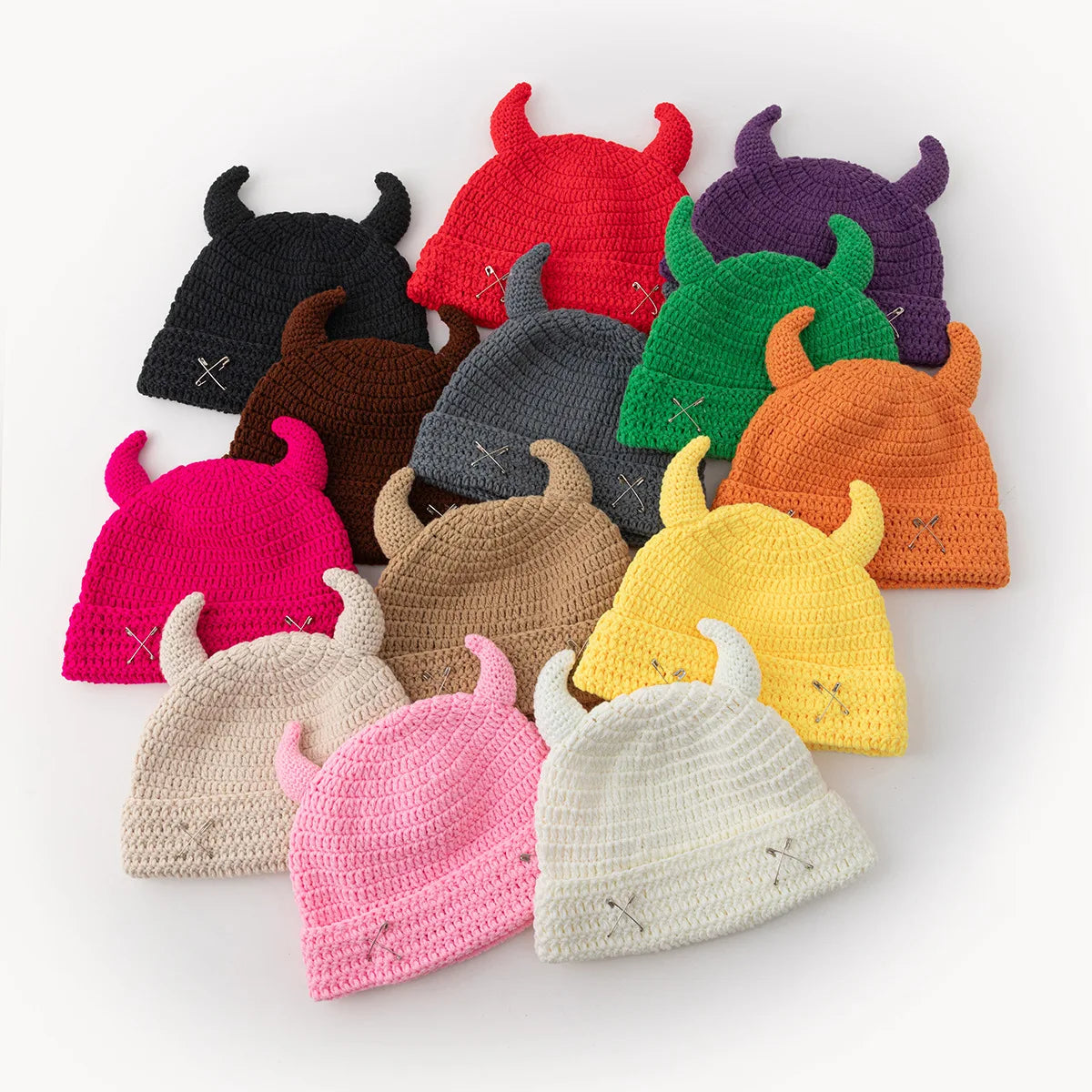 Devil Horn Wool Knit Hat