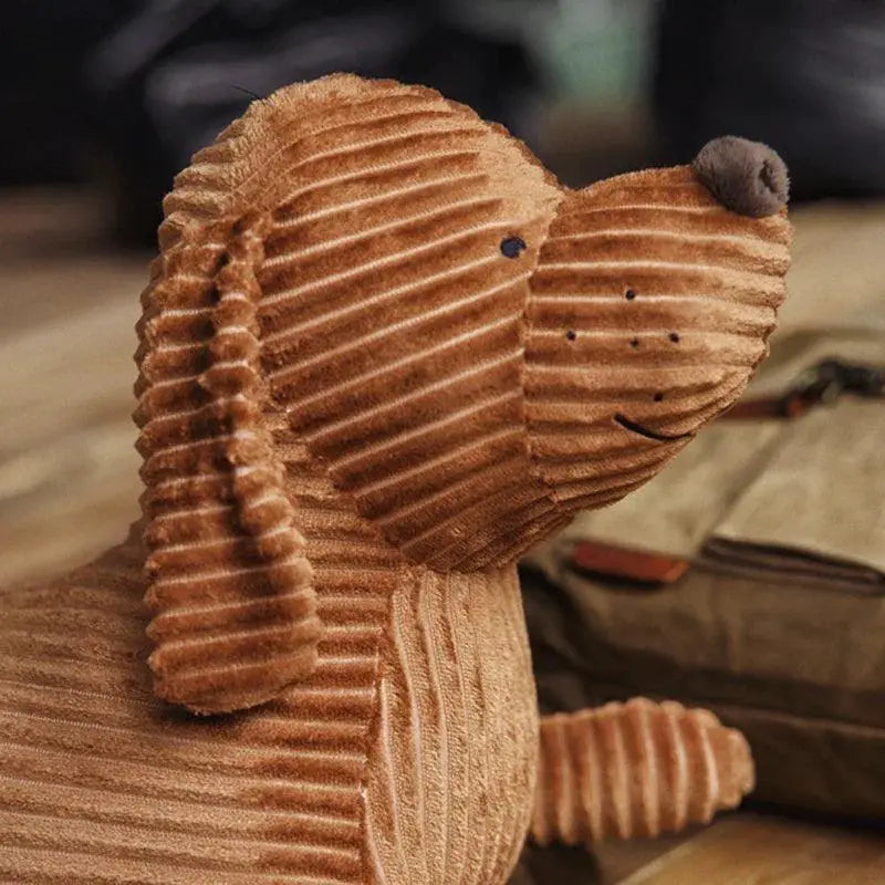 Brown Dachshund Dog Pillow Cute Plush Doll Sofa Decor Gift