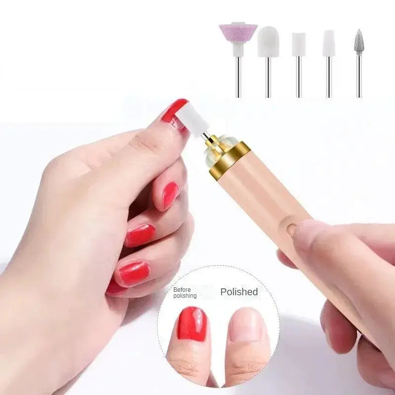 Electric Nail Grinder With Light Nail Polishing Machine