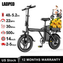 Compact Double Seat Folding Electric Bicycle