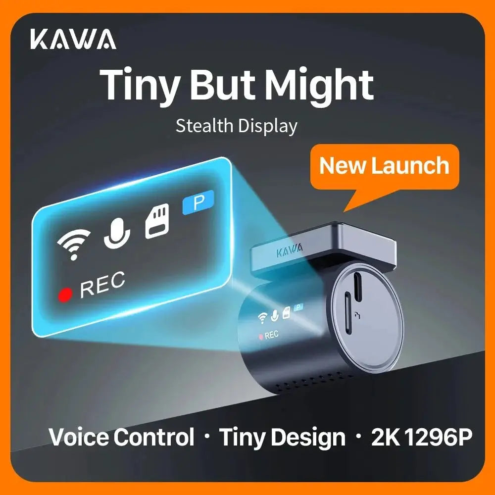 Kawa Mini 3 Pro 2K Car Dash Cam With WiFi App Voice Control Parking - stepyours.com
