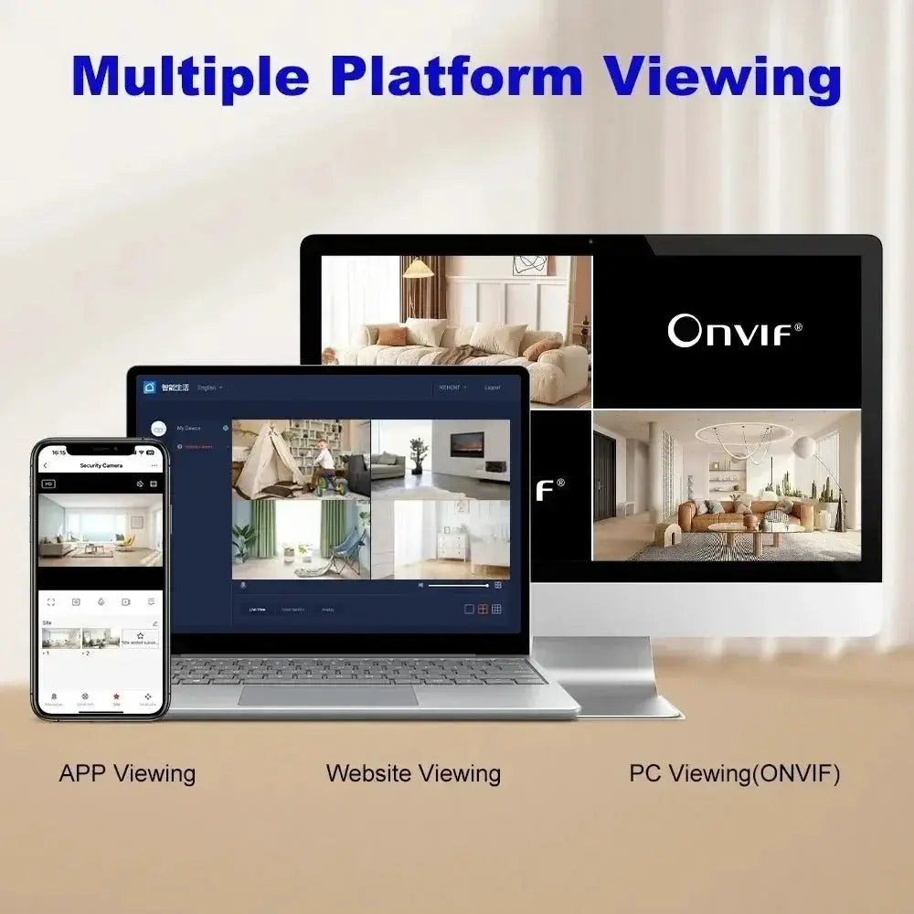 Tuya 5G WiFi IP Camera Indoor 6MP Auto Tracking 6x Zoom Night Vision - stepyours.com