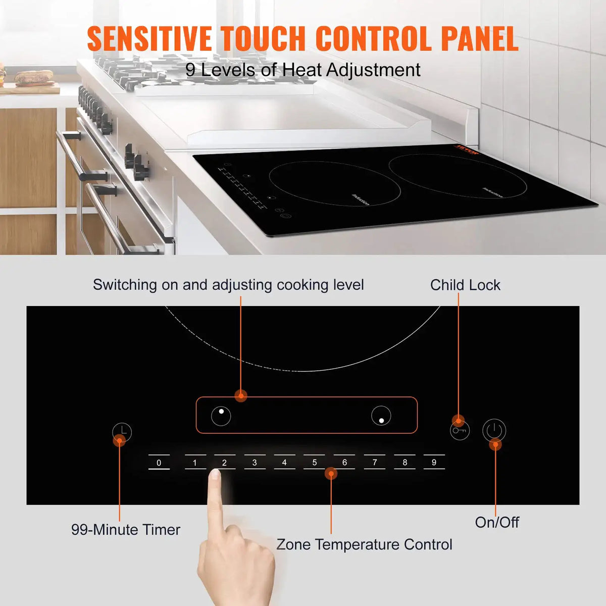 SucceBuy Burners Electric Induction Cooktop Stove Hob — product view 4
