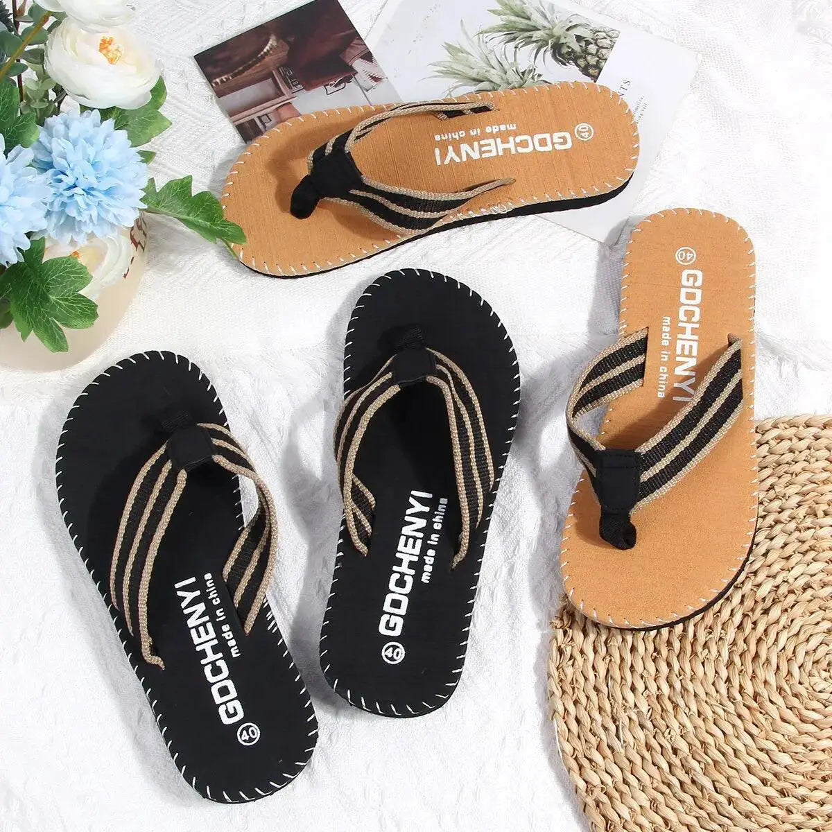 Beach Flip Flop Sandals Versatile Antislip Essential