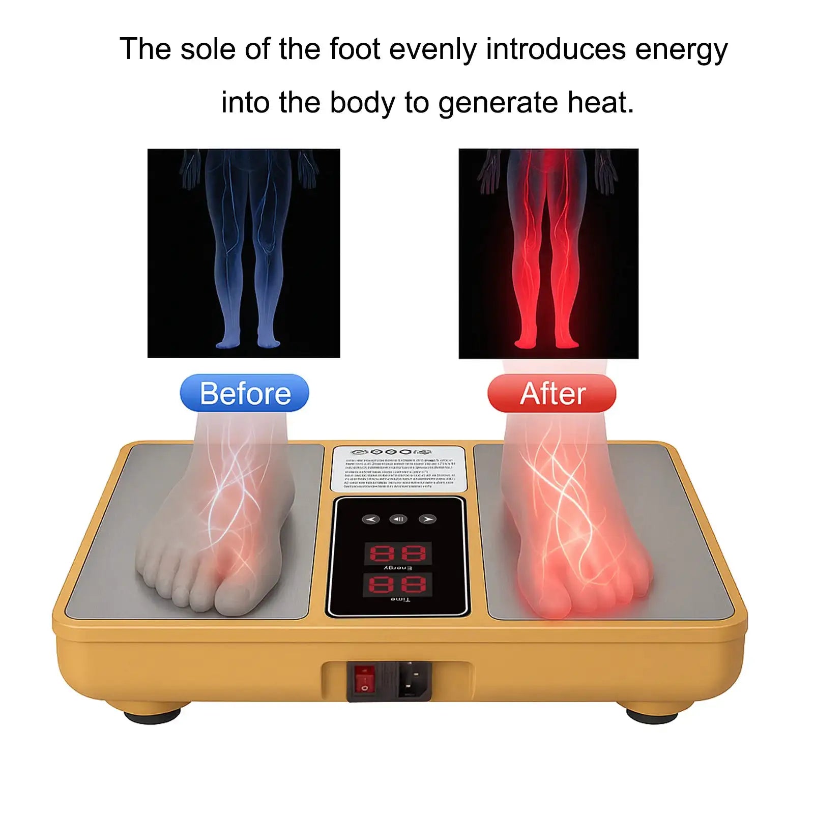 Terahertz Foot Massager Warm Massage Device for Relaxation and Foot Care