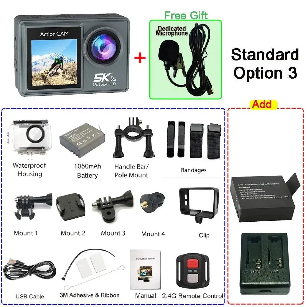Stable Footage Action Camera - Surfing – Standard Option 3 / Without Touch Screen product view 12
