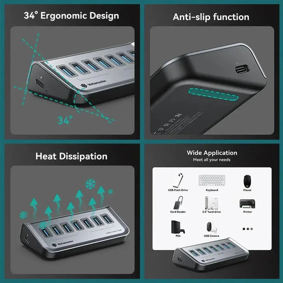Yottamaster USB Hub for Fast Data Transfer and Expansion