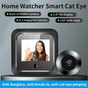 See Visitors Clearly With 2.4 Inch Peephole Door Viewer 120 Degree HD Monitor