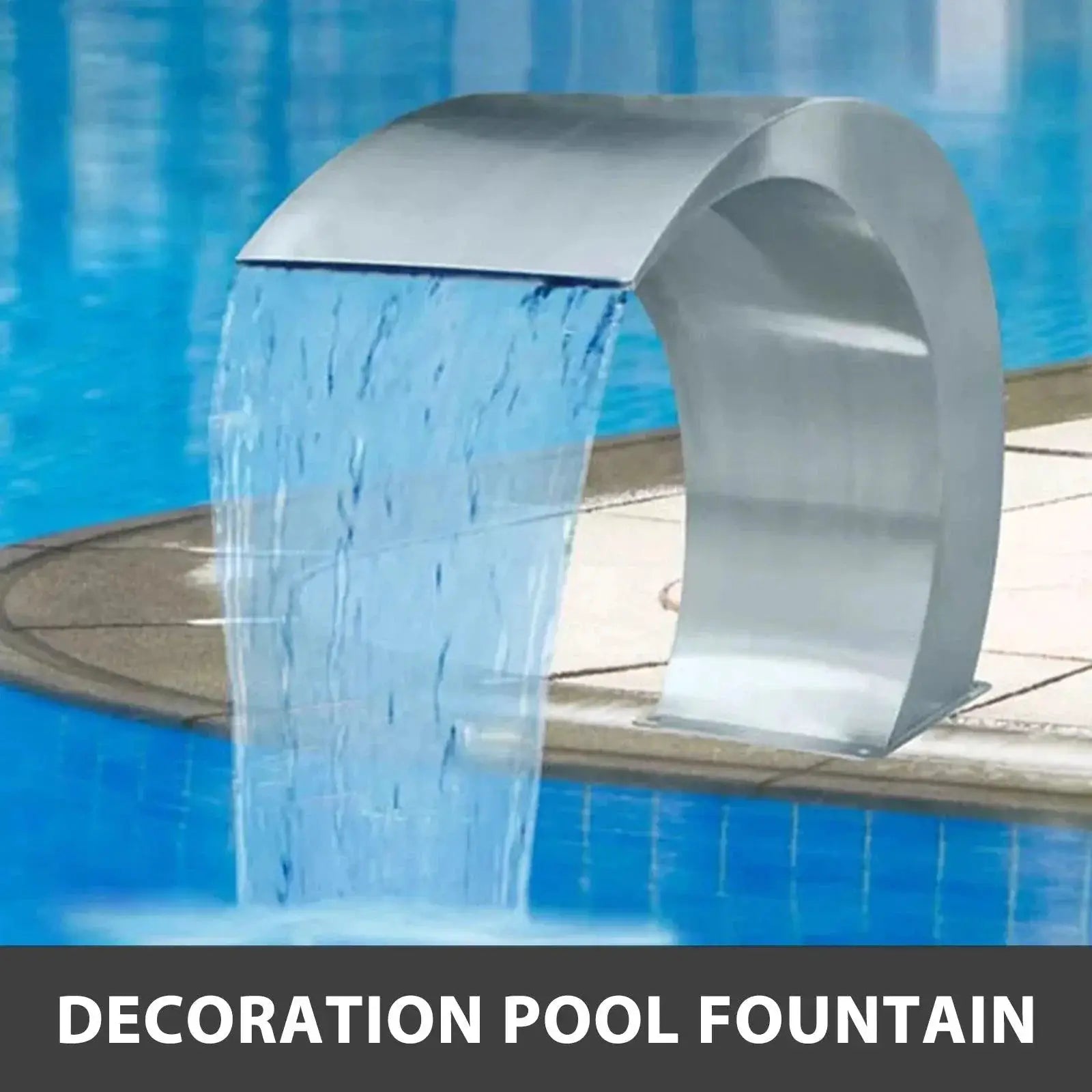 Vevor Pool Fountain Stainless Steel 60x30cm And 40x20cm