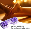 Double Foot Manual Massage Roller Foot Massage Rolling Ergonomic Relieving Tool Exercise Equipment For Women Runners Athletes