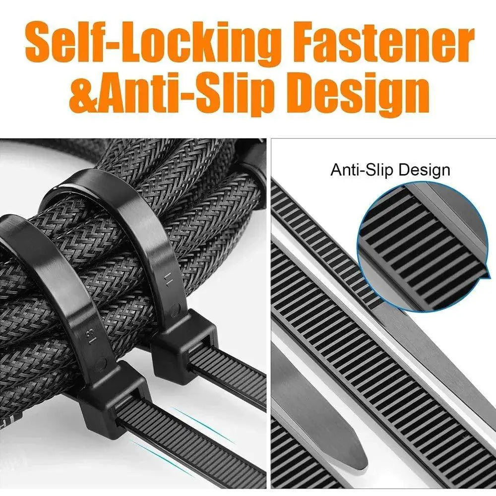 Detachable Nylon Cable Ties Efficient Cable Organization Kit