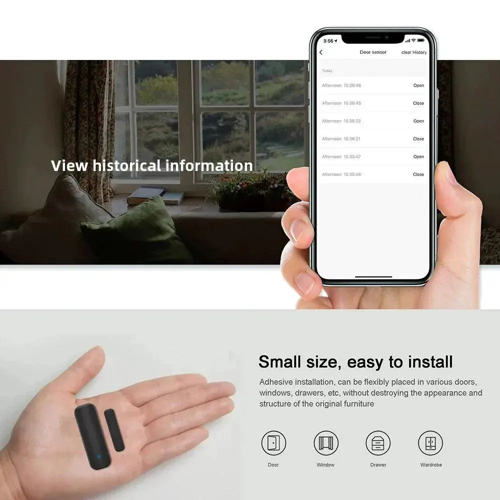 Smart WiFi Door Sensor For Enhanced Home Security System