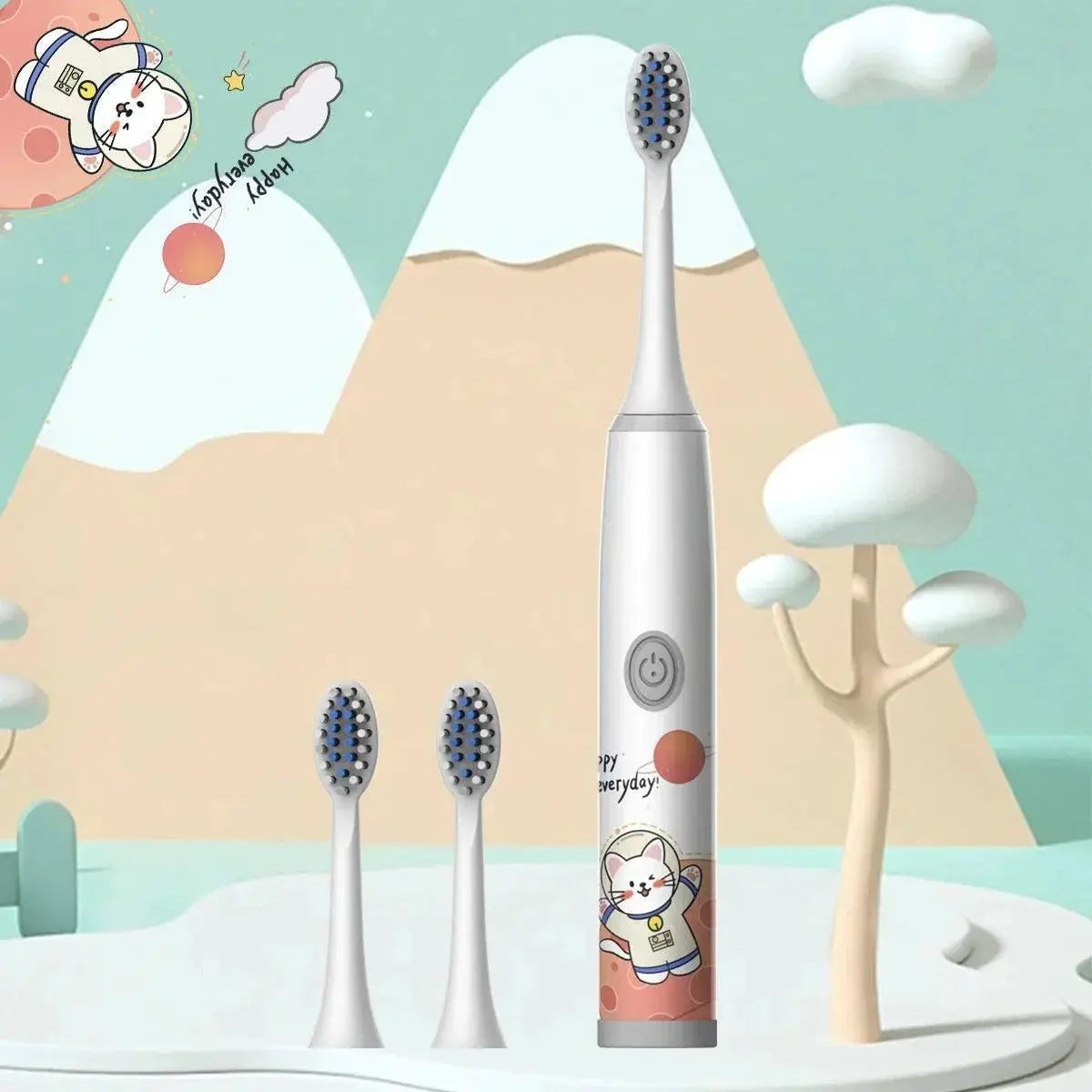Vibrant Kids Electric Toothbrush Set For Happy Smiles Fun