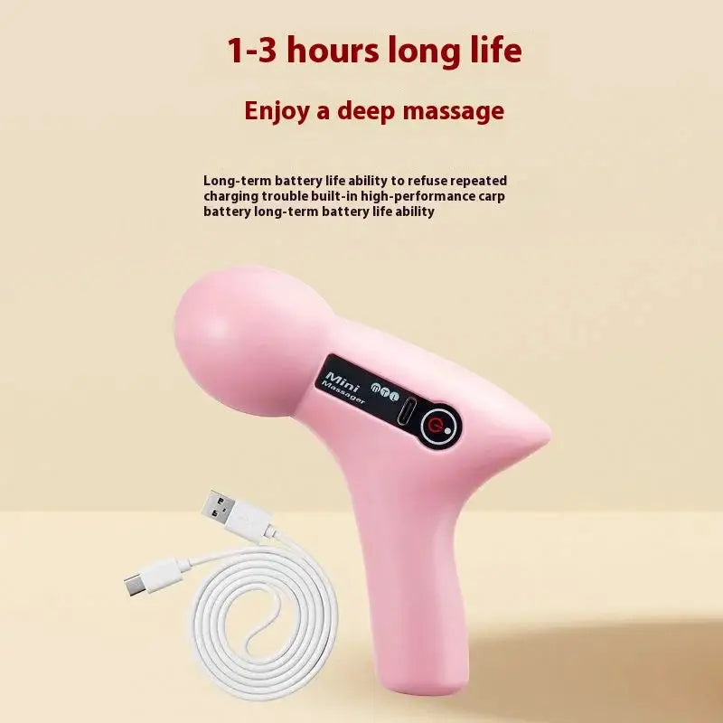 Original Mini Massage LCD Screen 6 Heads Gun Muscle Massager Portable Electric Fascia Gun for Neck Foot Body Fascia Gun