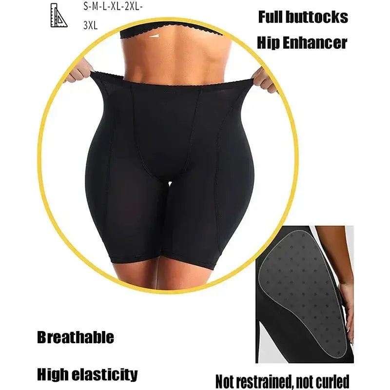 Guudia High Waist Butt Lifter Padded Shapewear Plus Size