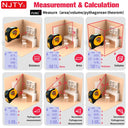 CJY007 Laser Distance Meter 40m 60m 3 in 1 Laser Tape Measure Cross Line Laser Area Volume Pythagorean Continuous Measuring Tool