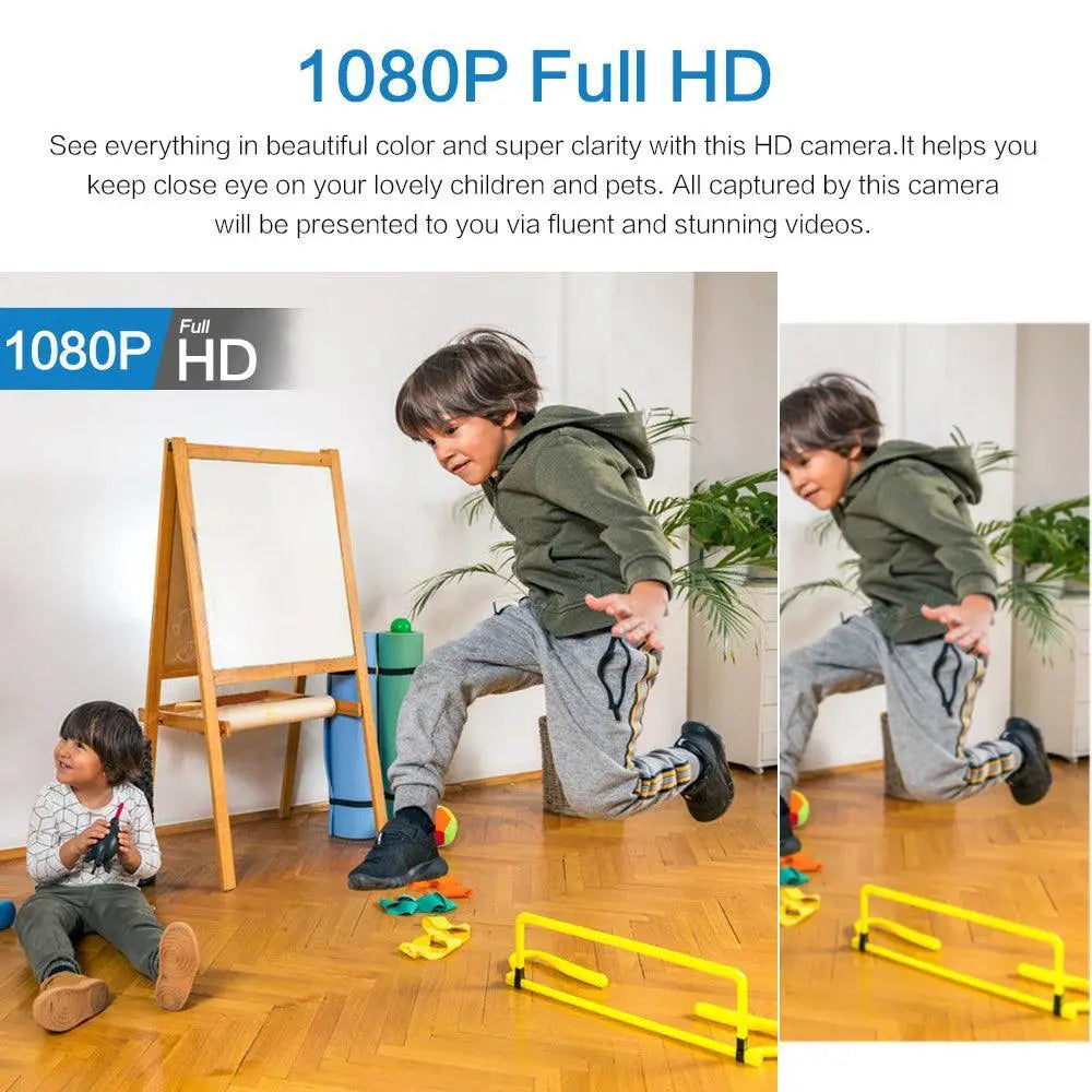 1080P HD Mini WiFi Security Camera Night Vision Audio