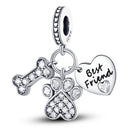 Charm Beads Sterling Silver Color