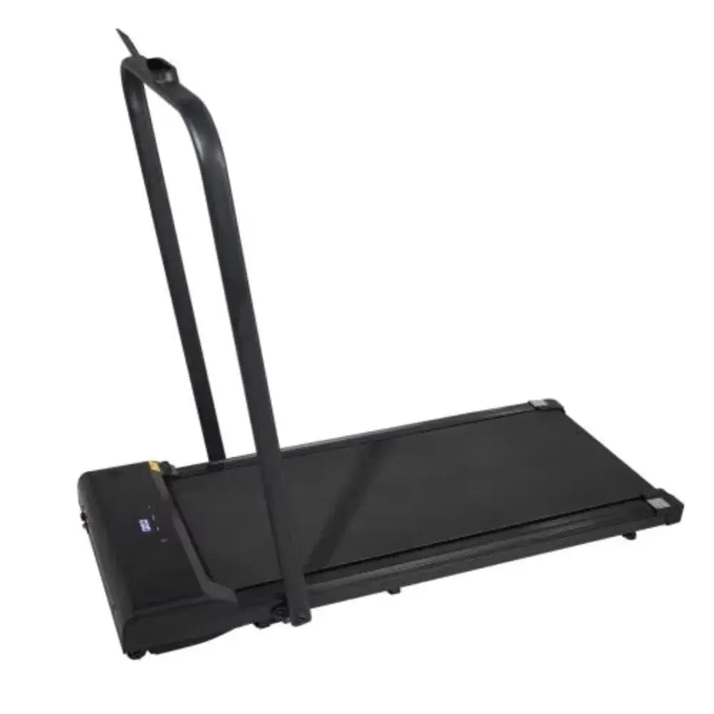 2-in-1 Electric Folding Portable Walking Pad Treadmill Desk 240 lb Capacity Steel Frame Home Office Jogging Machine Black