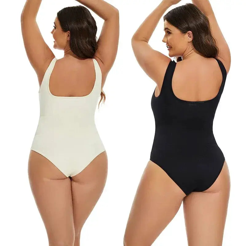 Guudia Seamless Tummy Control Bodysuit With Open Crotch
