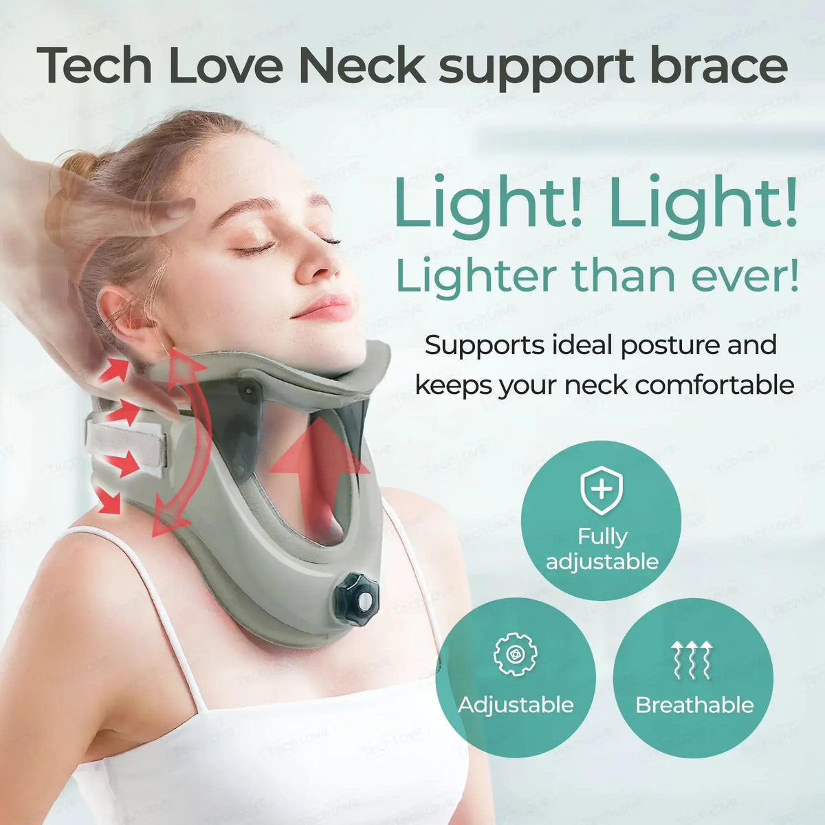 Neck Traction Device by Air Collar - Neck Stretcher - Cervical Traction Device - Neck & Shoulder Pain Relief - Stretcher Collar