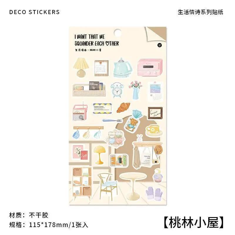 Warm Home Musical Instruments Sticker Pack for Crafts