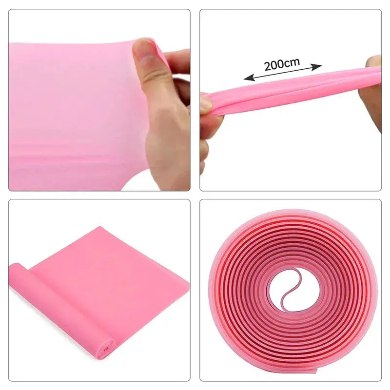 Yoga Pilates Resistance Band 150cm Durable Rubber Elite