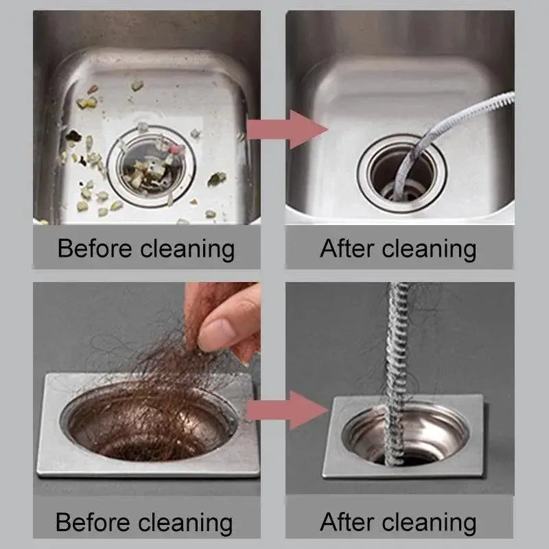 Flexi Pipe Brush Efficient Sink Drain Cleaner Easy To Use