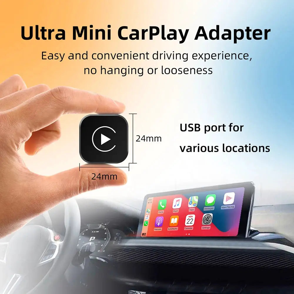 Wireless Android Auto Carplay Box/Adapter Smart USB Dongle Convert Wired To Wireless Auto Connect for Factory Wired CarPlay Cars
