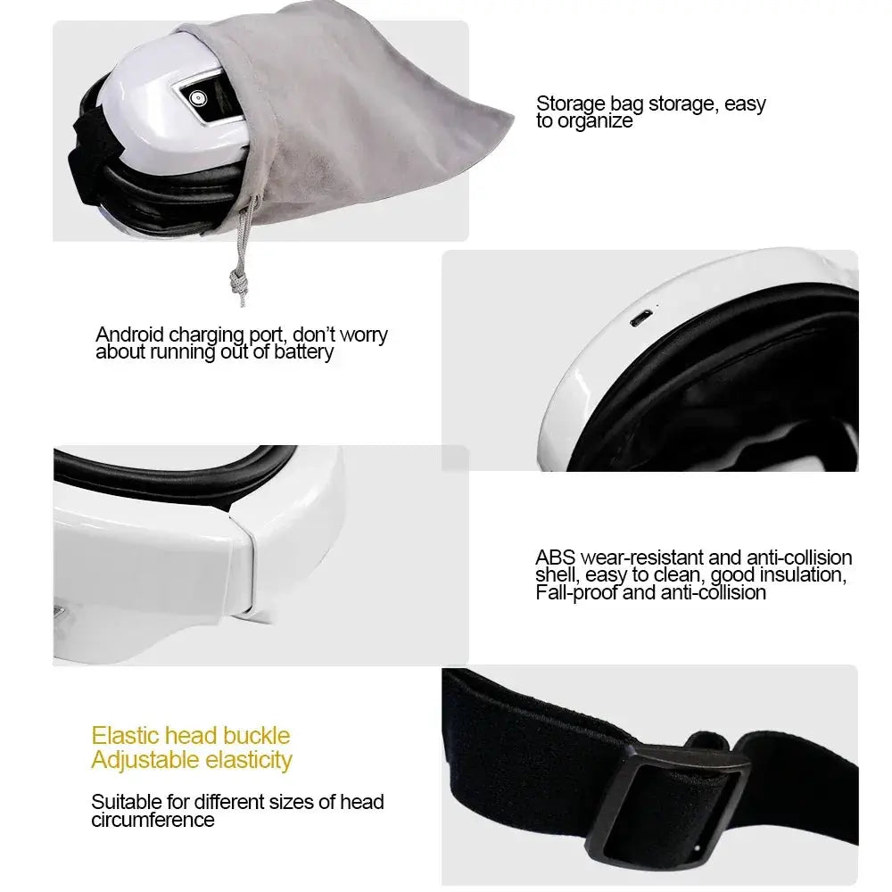 6D Smart Eye Massager with Vibration Airbag Glasses - OurLum.com
