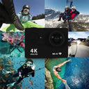 4K Action Camera For Outdoor Use Waterproof Helmet Mount