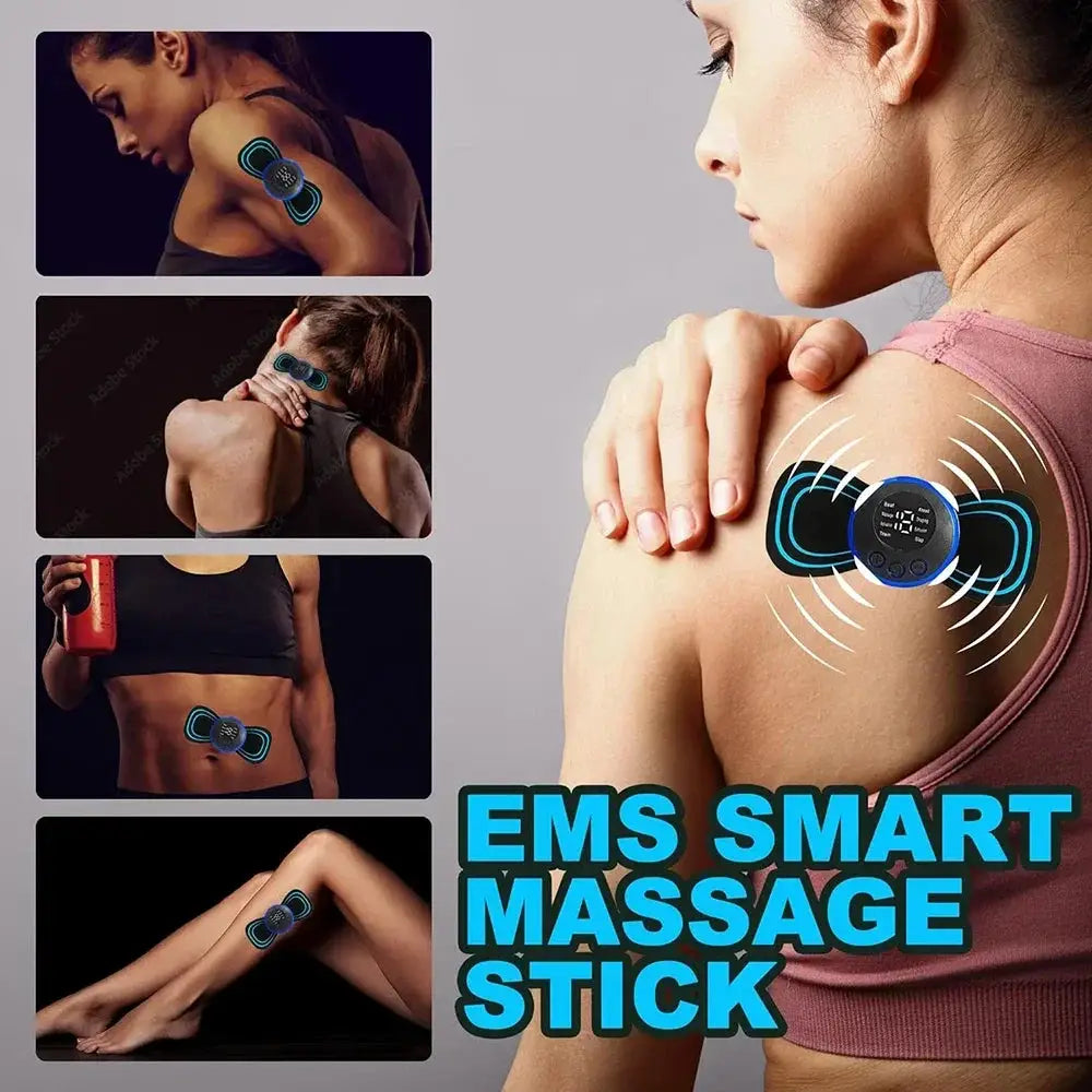 Electric EMS Neck Massager Patch Stimulator Cervical Back