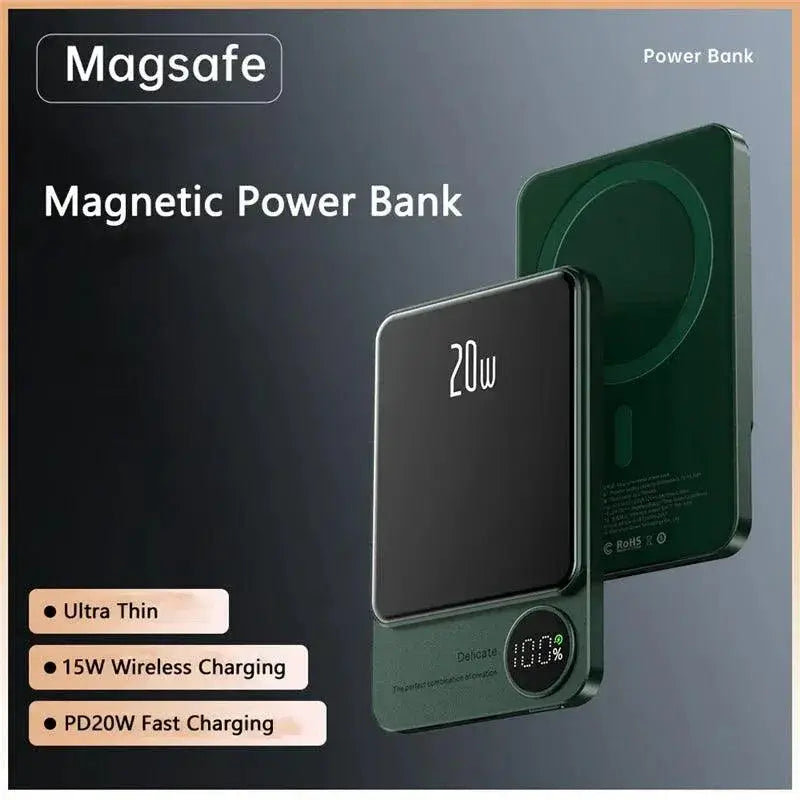 Magnetic 10000mAh Qi Wireless Power Bank 22.5W Fast Charging