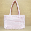 Retro Shoulder Shopping Bag: Large Women Nylon Bag