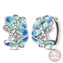Sterling Silver Colorful Butterfly Dragonfly