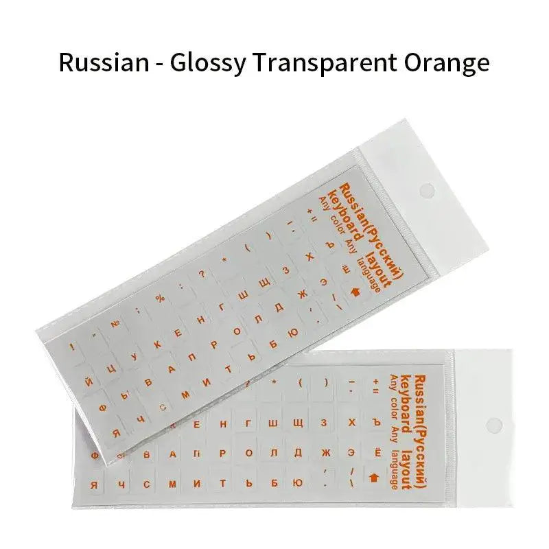 Russian Keyboard Stickers Waterproof Dustproof For Typing