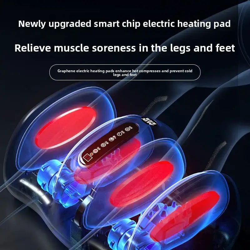 Household Automatic Foot And Calf Massage Machine With Kneading Rolling Scraping For Foot Soles