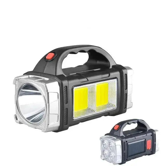 Solar Rechargeable Flashlight for Camping and Emergencies