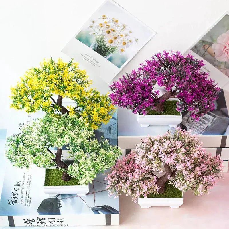 Artificial Bonsai Plant Lifelike Home Office Desk Decor