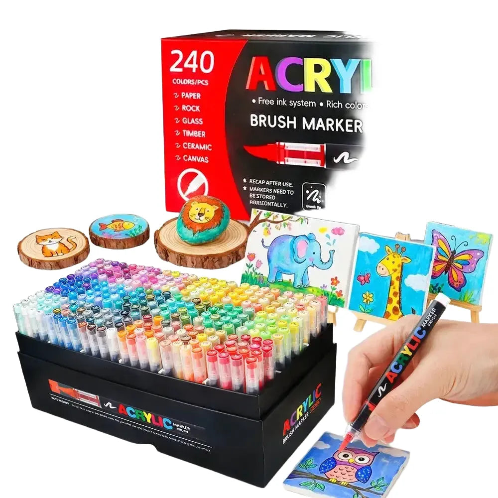 Acrylic Brush Marker Set — product view 1